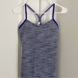 Blue and Gray Strappy Dress